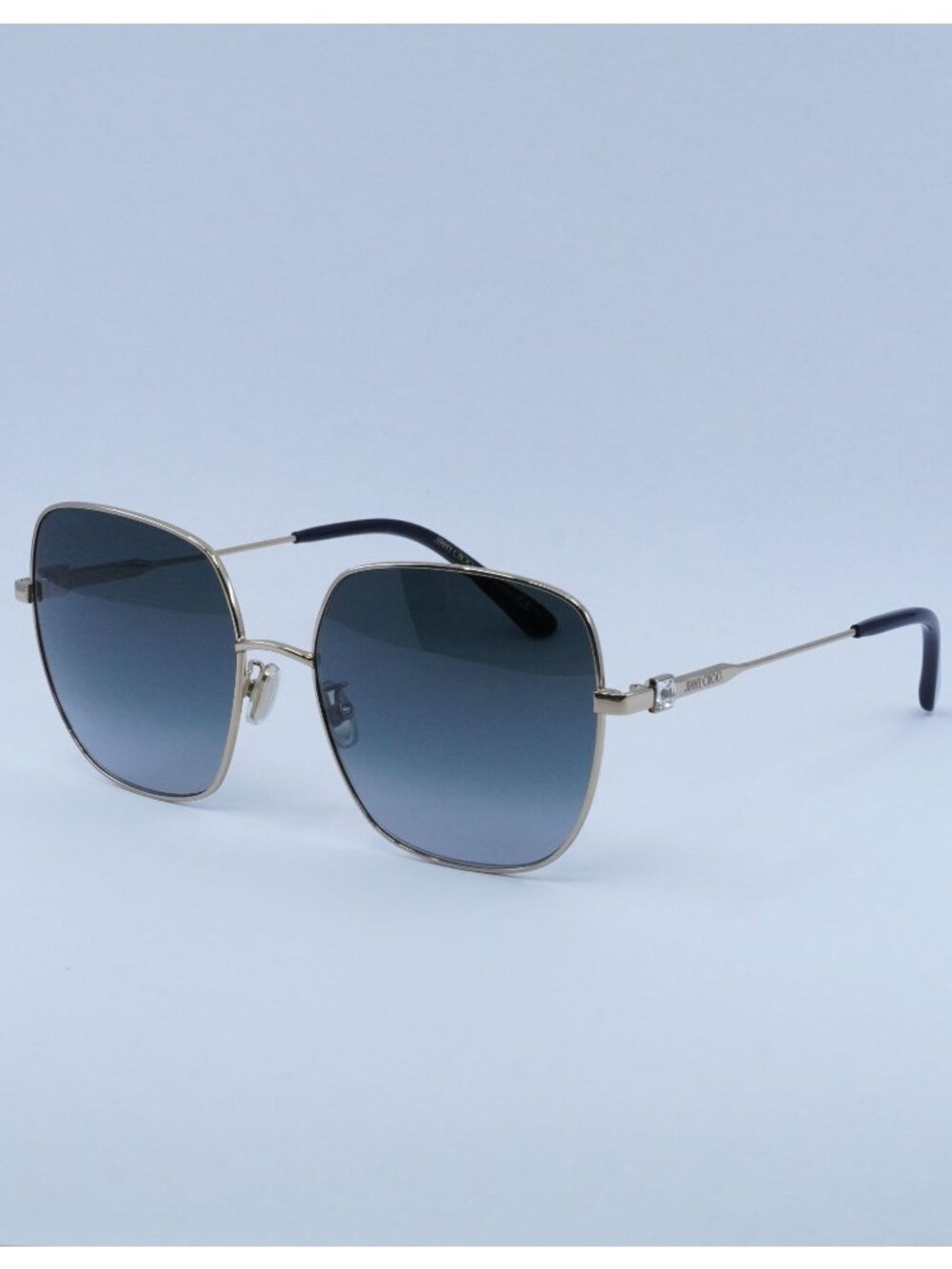 Jimmy Choo KORI/G/SK 0RHL 9O Sunglasses Gold Square Frame, Grey Lenses